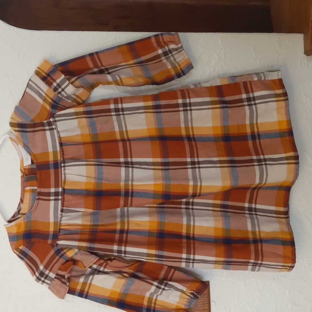The Children's Place, Dress, 5T, brown plaid